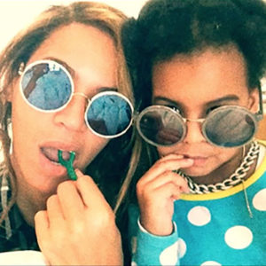 Beyonce with daughter